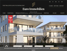 Tablet Screenshot of euro-immobilien.hr